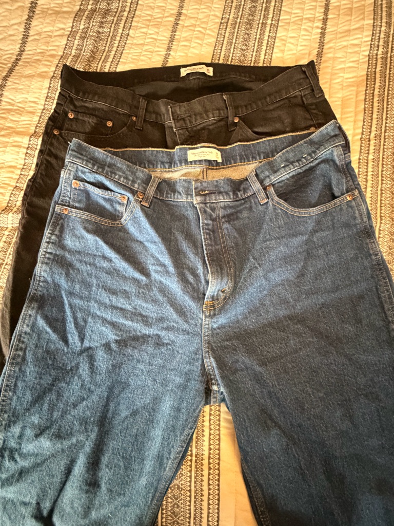 2 Pairs Of Abercrombie & Fitch Denim High-Rise Jeans